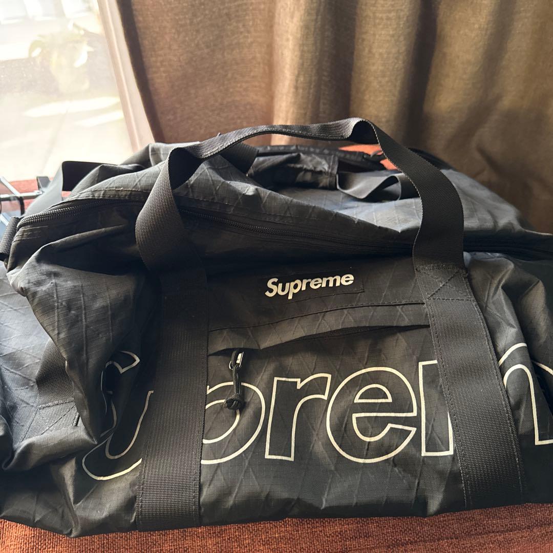 supreme ボストンバッグ　ダッフルバッグ　ブラック