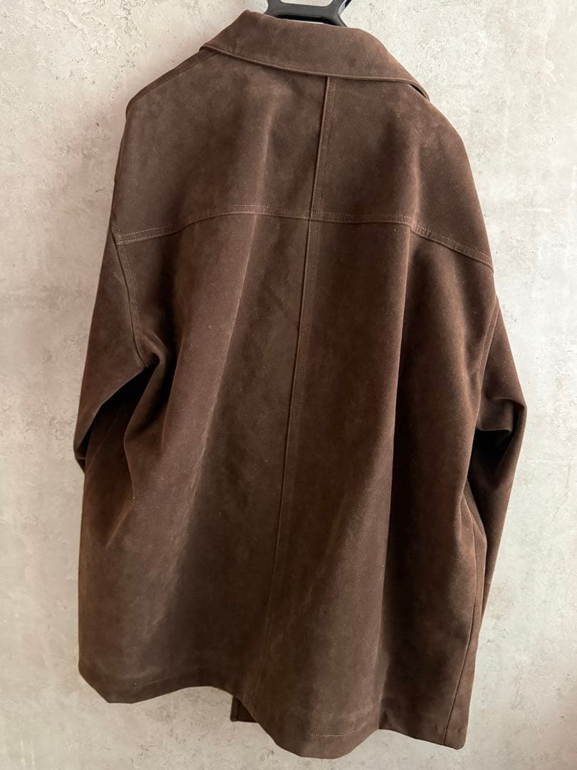 LA PEAU DE GEM eco suede coverall ブラウン