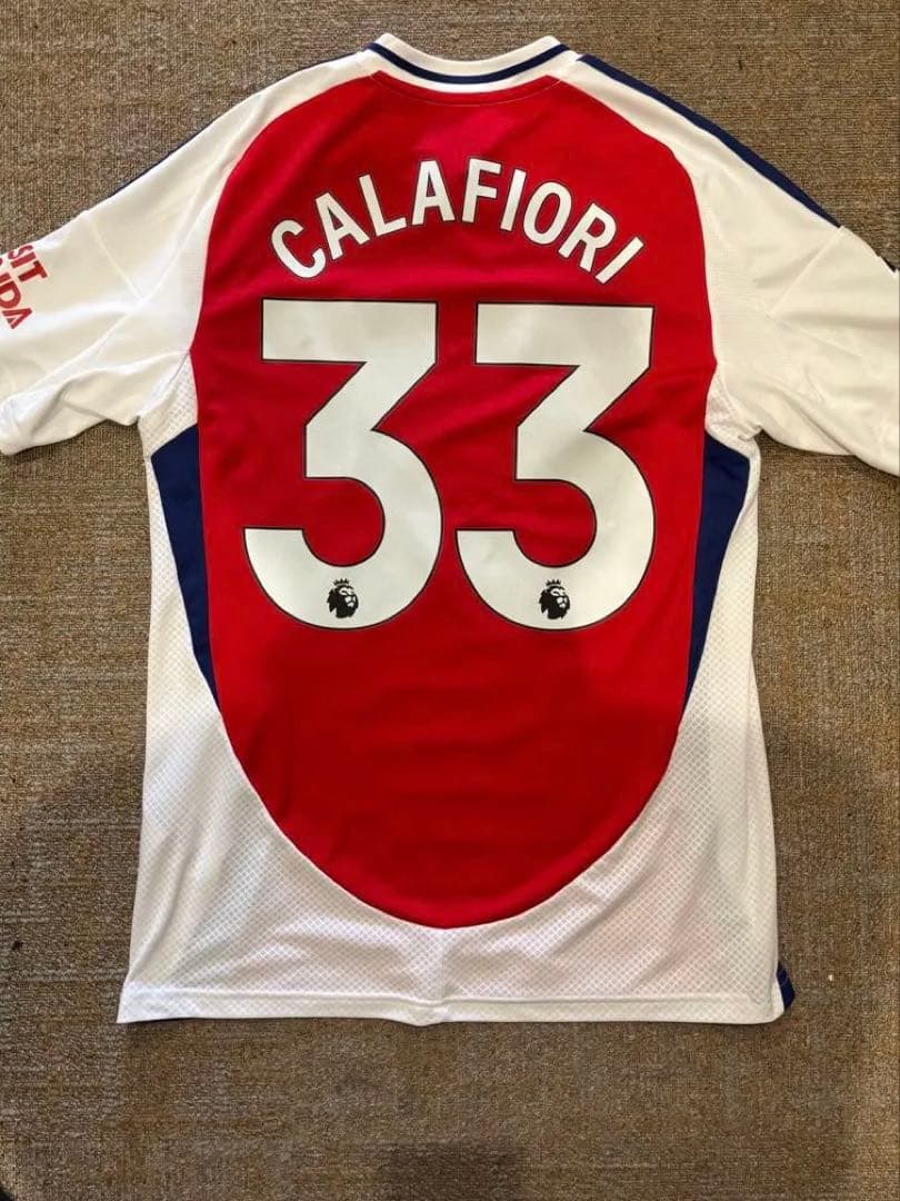 アーセナル　24-25 ホームユニフォーム　カラフィオーリ　33 XL