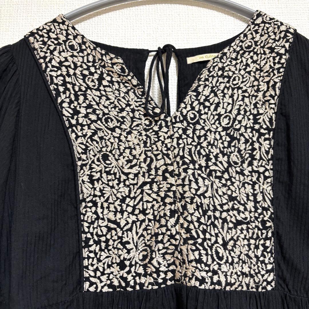 ヌキテパ エンブロイダリー エスニック ワンピース