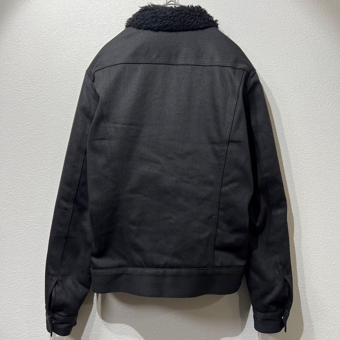 希少 ジョンローレンスサリバン 上質 デニム ジャケット 比翼 裏ボア