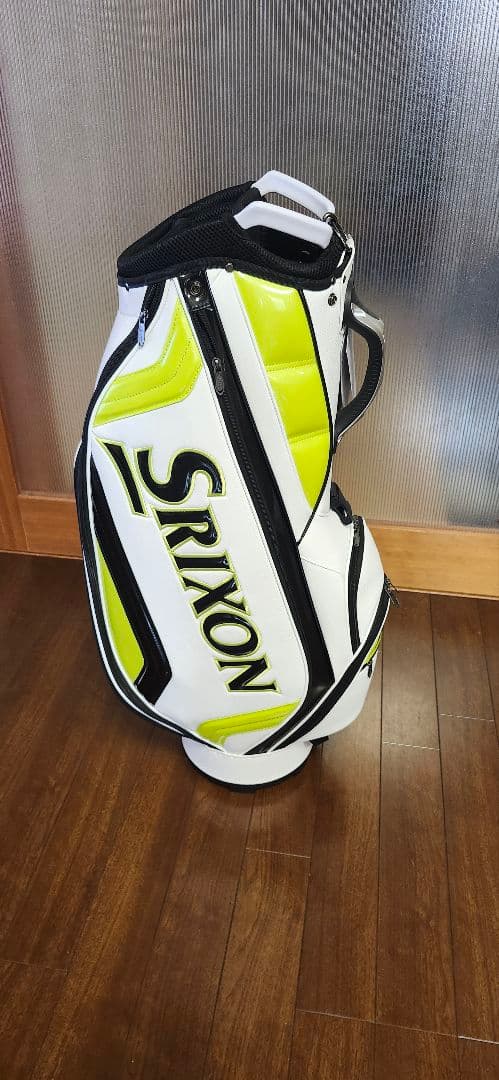 Srixon キャディバッグ ホワイト/イエロー9.5型軽量モデル