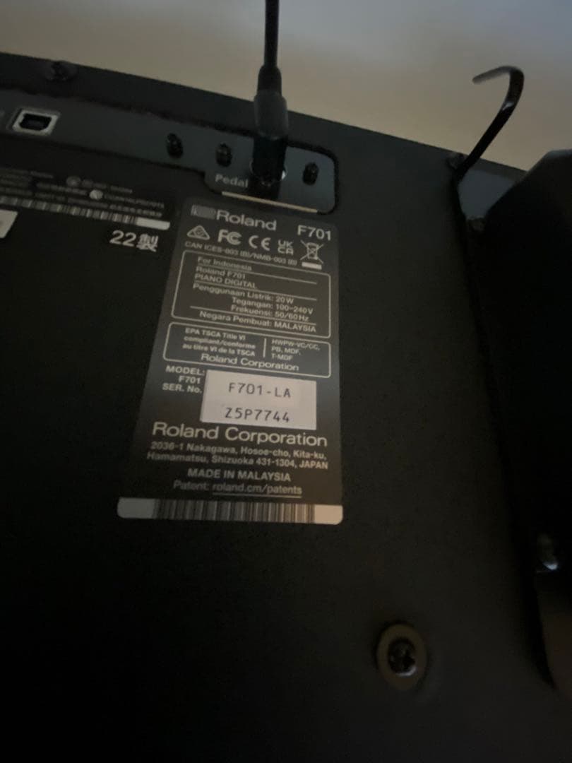 【電子ピアノ】ローランドF701