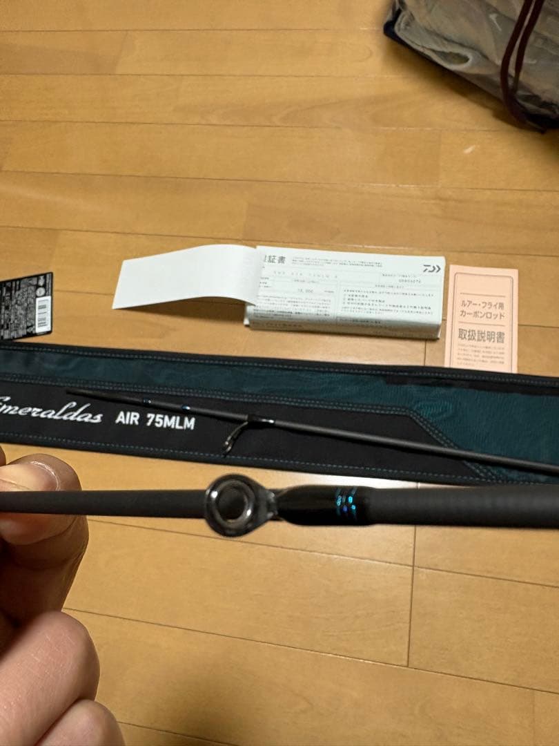 美品　Daiwa24エメラルダス AIR 75MLMエギングロッド