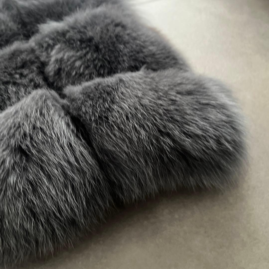 最高級✨美品✨SAGA FURS ファーベスト　グレー系　ブルーフォックス