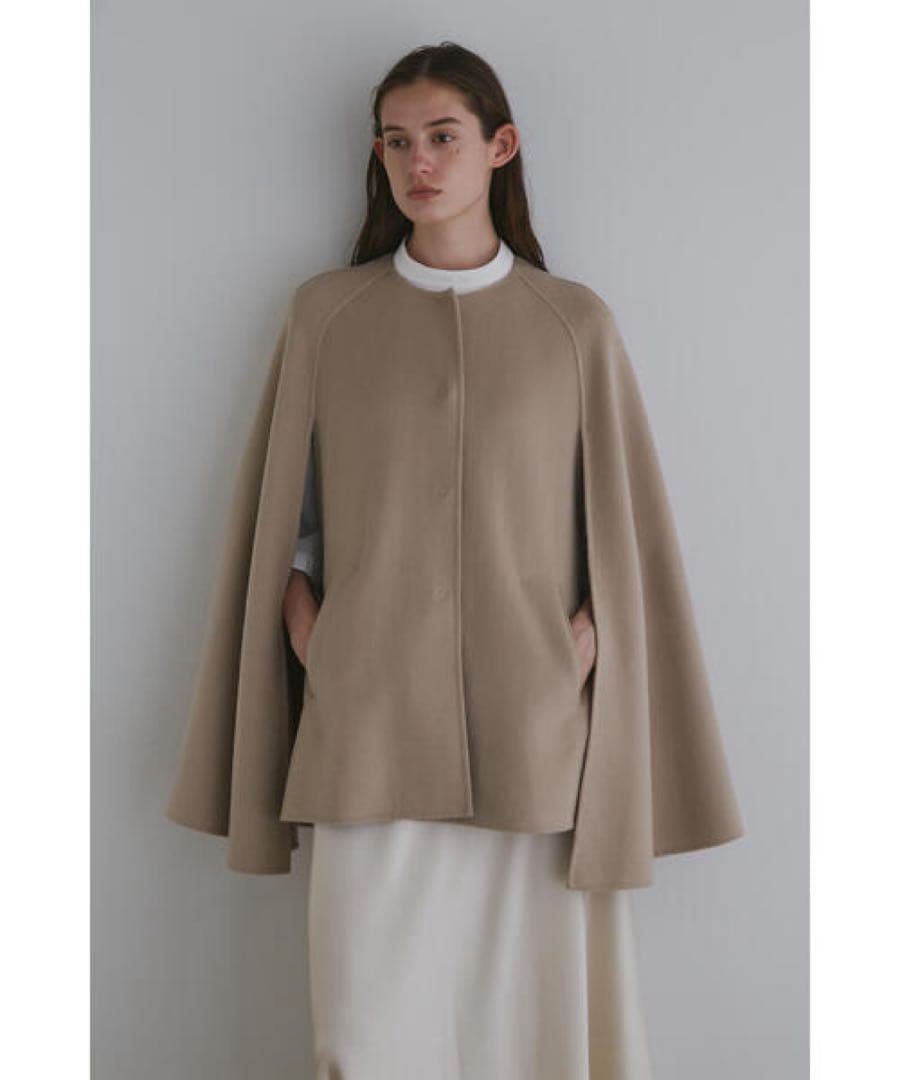 LE PHIL ルフィル ライトリバーケープコート ベージュ