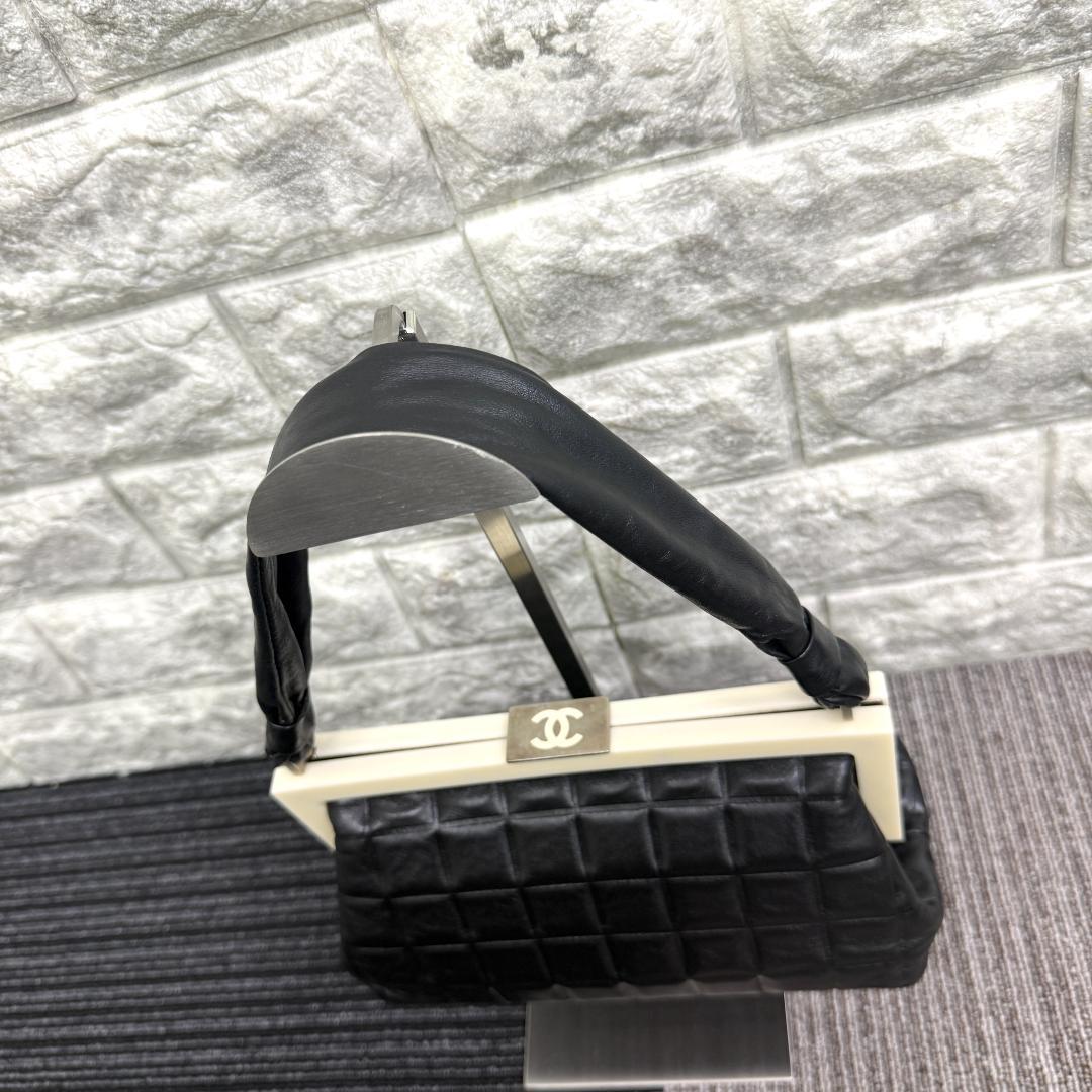 超美品 CHANEL シャネル　チョコバー　がま口　ハンドバッグ