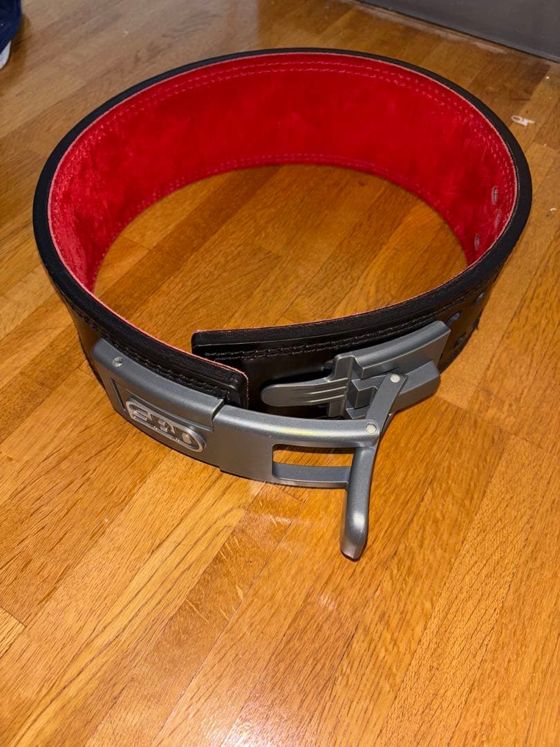 SBD トレーニング・パワーベルト 黒/赤 10mm M