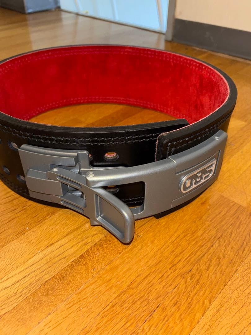 SBD トレーニング・パワーベルト 黒/赤 10mm M