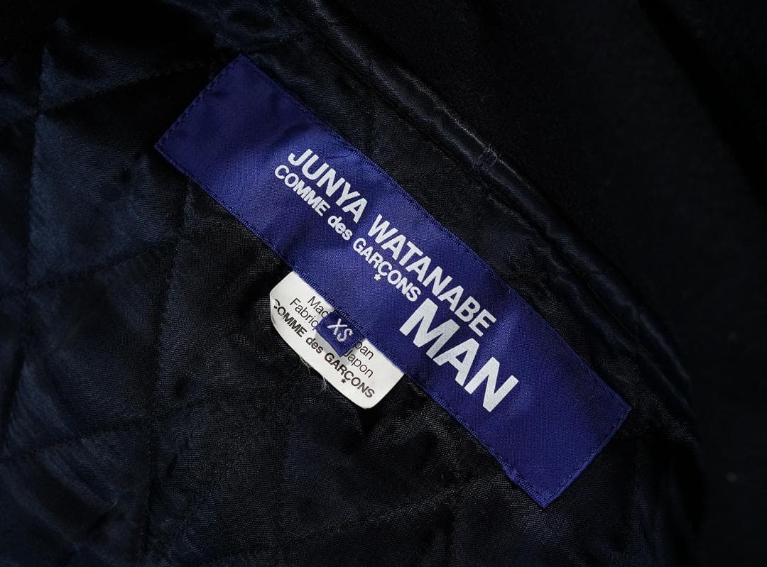 AD2011 JUNYA WATANABE MAN レザー 切替 ダッフルコート