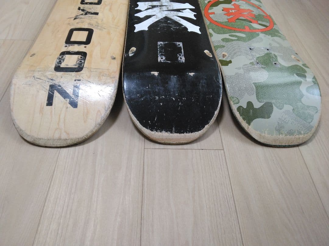 ZOO YORK　ズーヨーク　8.0インチ　中古　デッキ　3枚