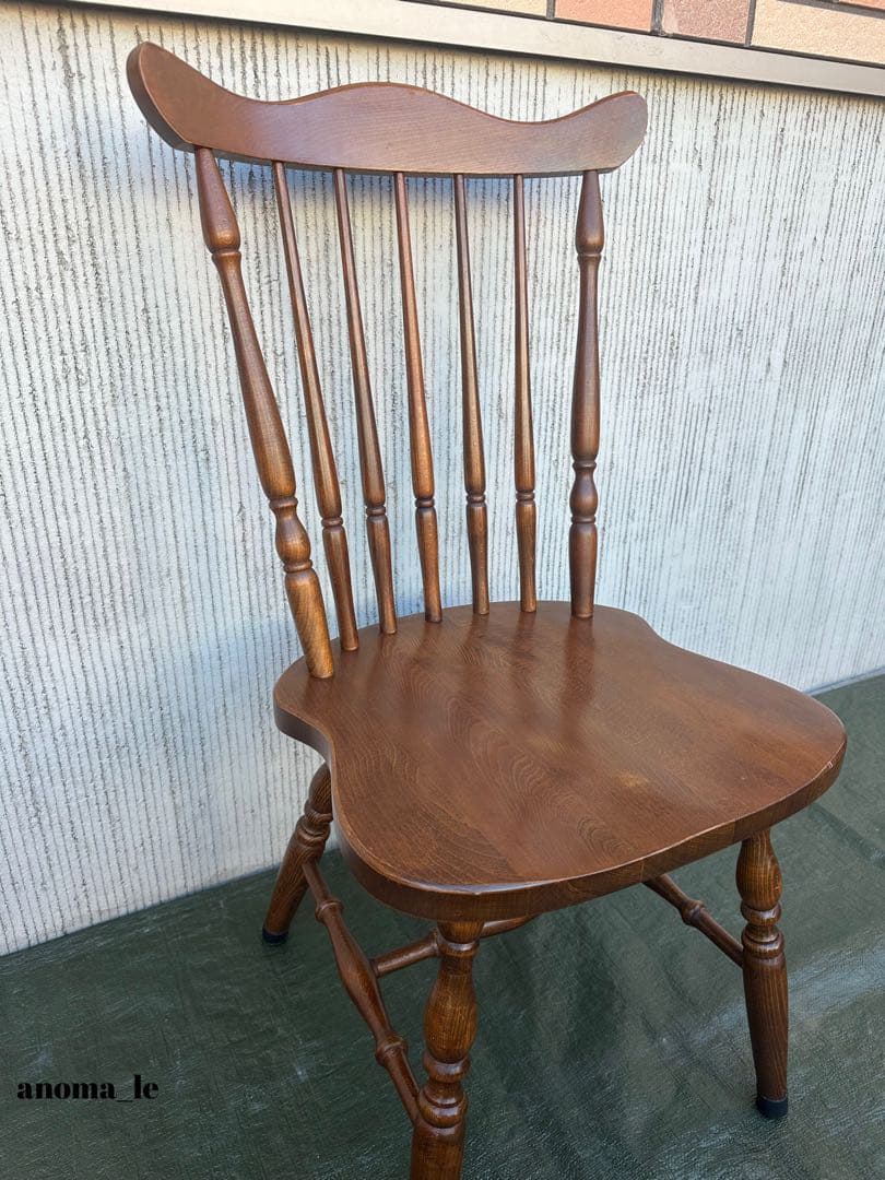 【ダイニングチェア】2　飛騨産業　木製　ウィンザーチェア　スティックバック