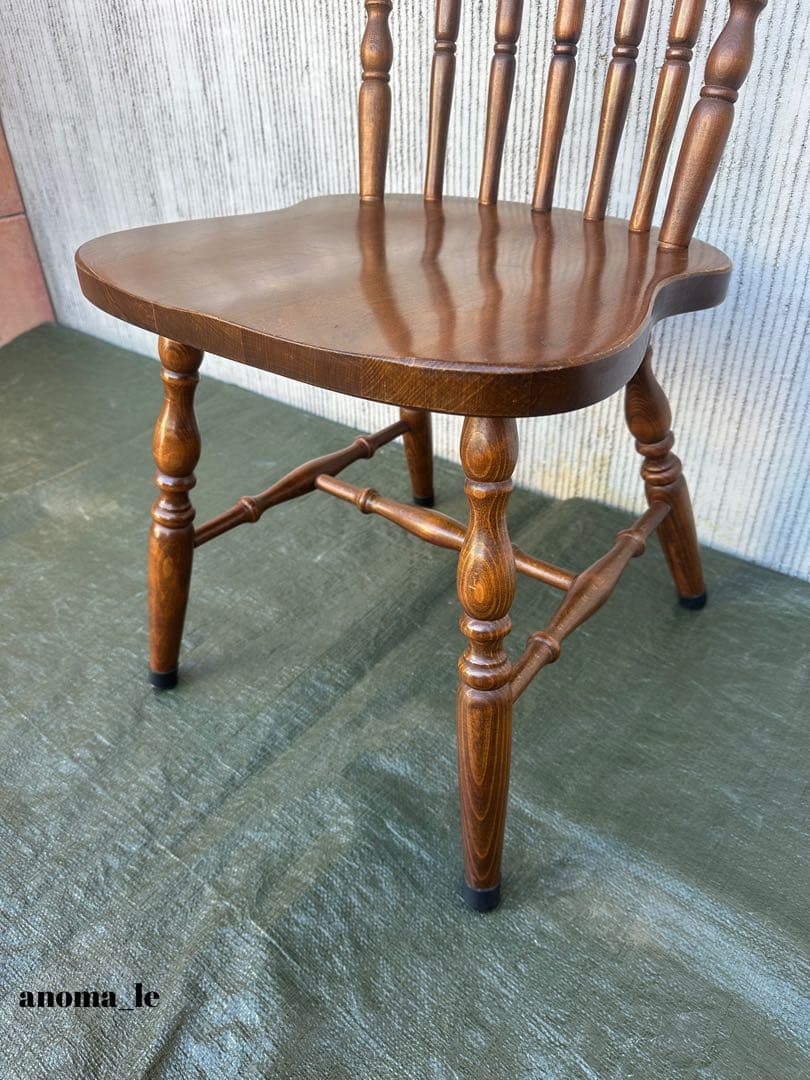 【ダイニングチェア】2　飛騨産業　木製　ウィンザーチェア　スティックバック