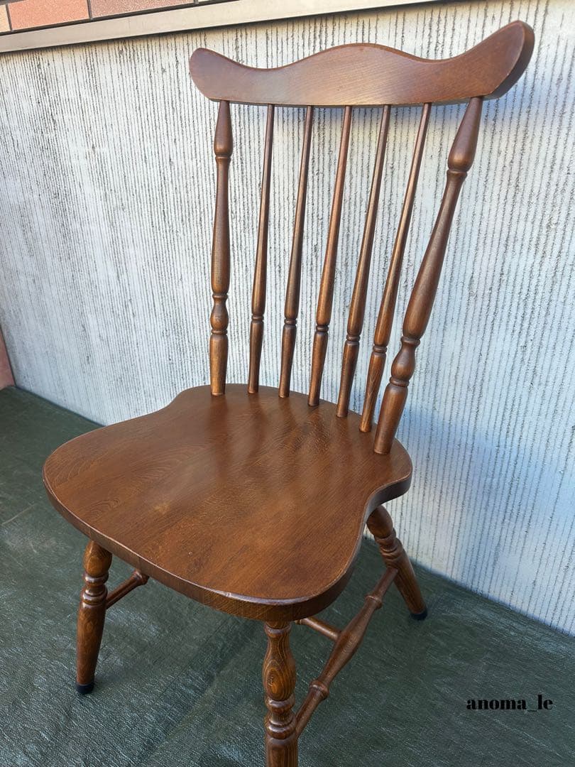 【ダイニングチェア】2　飛騨産業　木製　ウィンザーチェア　スティックバック