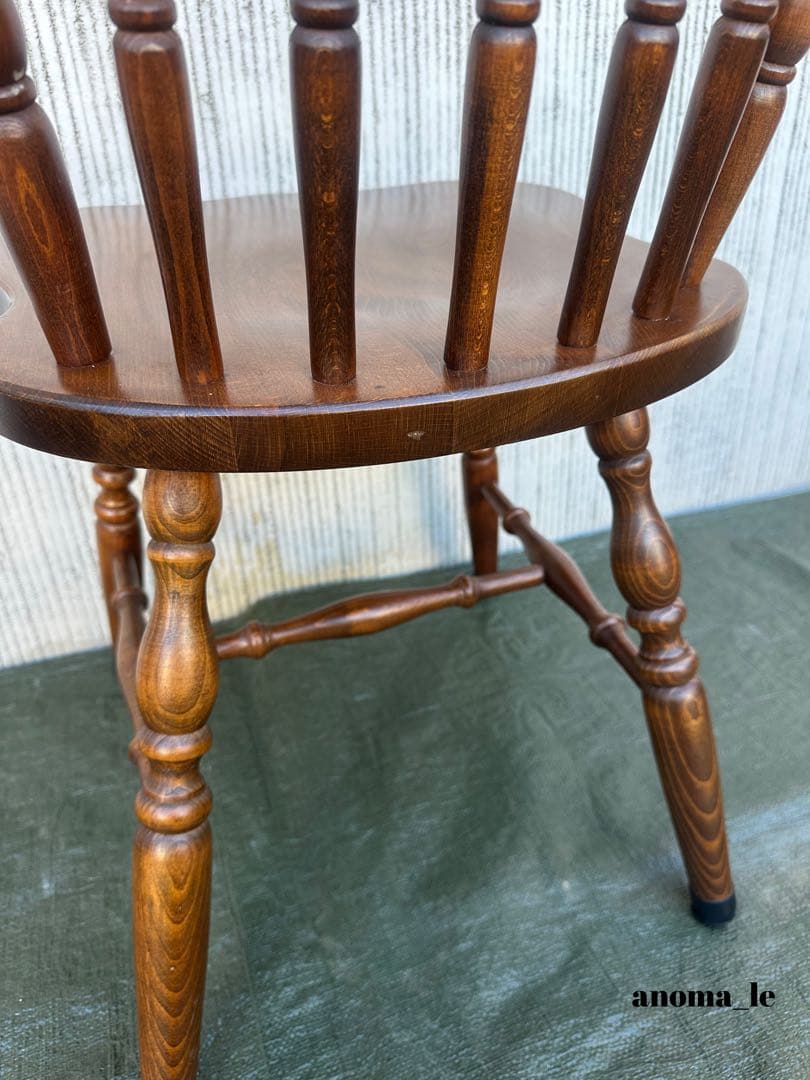 【ダイニングチェア】2　飛騨産業　木製　ウィンザーチェア　スティックバック