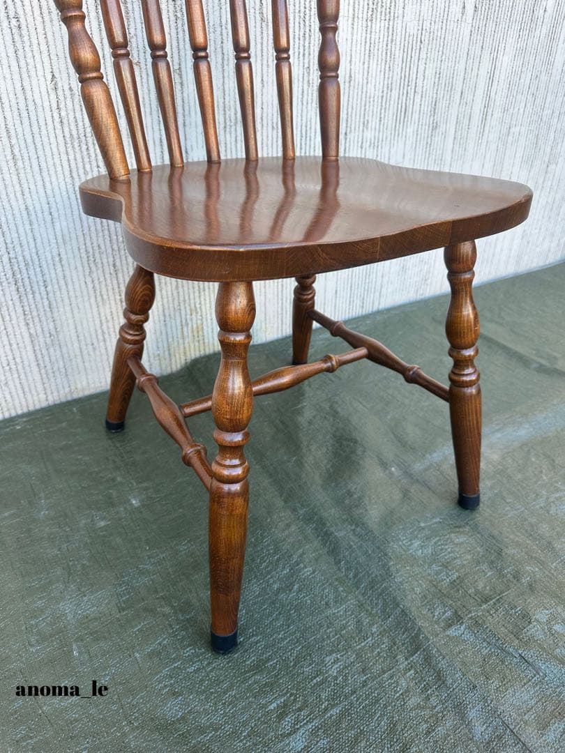 【ダイニングチェア】2　飛騨産業　木製　ウィンザーチェア　スティックバック