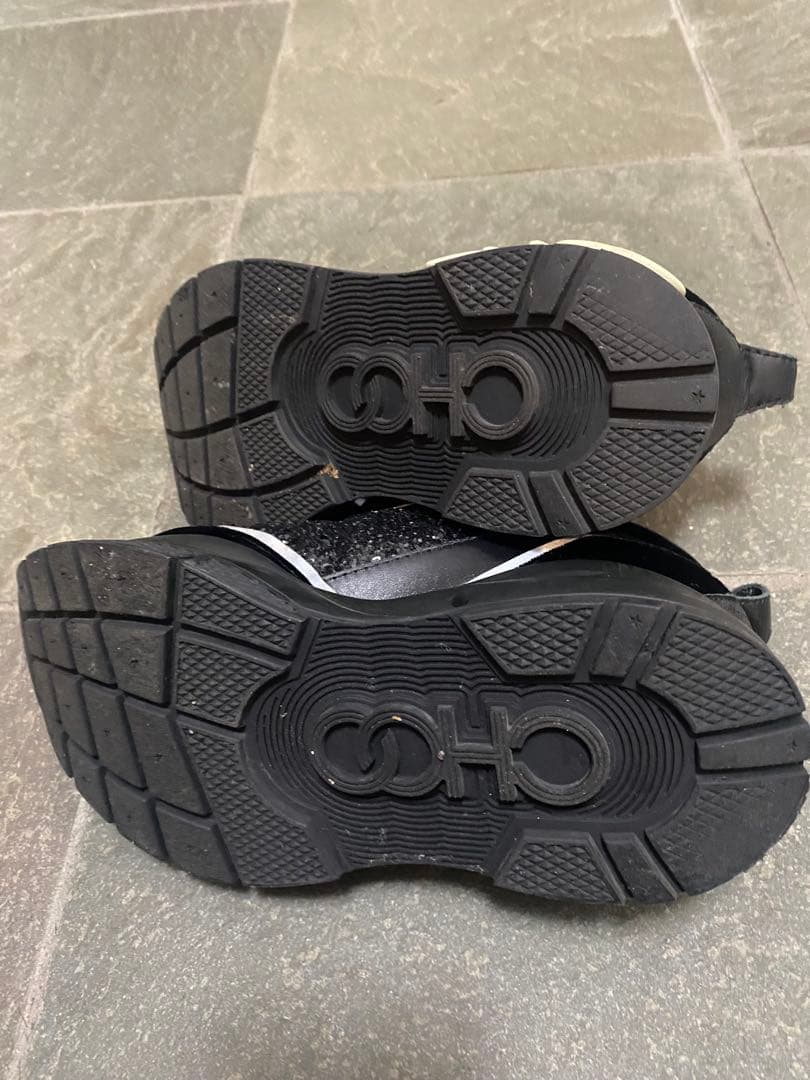 いちご⭐️さま専用 JIMMY CHOO ブラックラメスニーカー 22.5