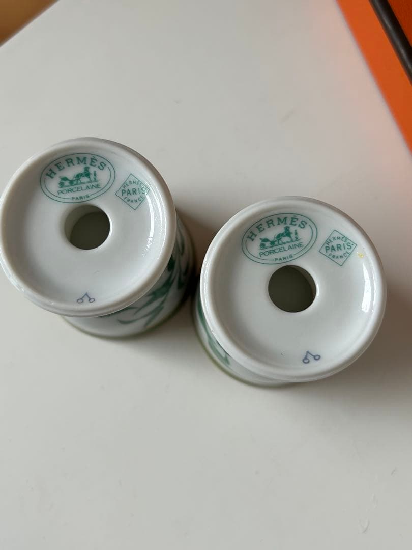 エルメス・トゥカン・エッグスタンド2個セット・レア未使用品