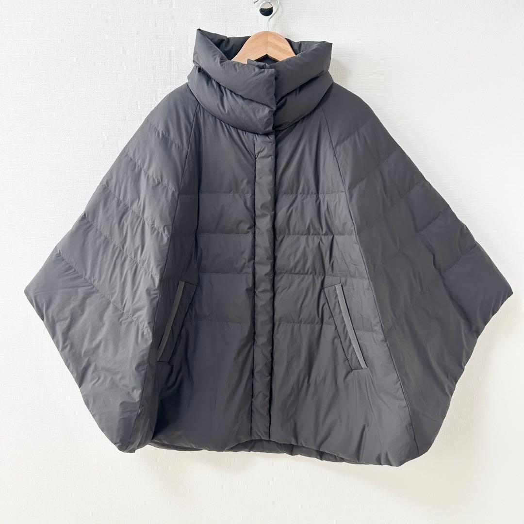 美品✨ナノユニバース　西川ダウン　ダウンポンチョ　グレー