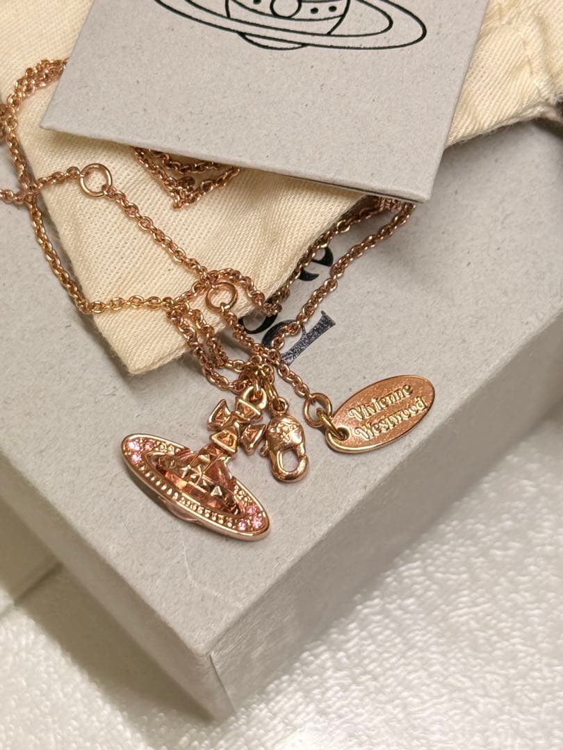Vivienne Westwood ネックレス ピンクゴールド 付属品完備