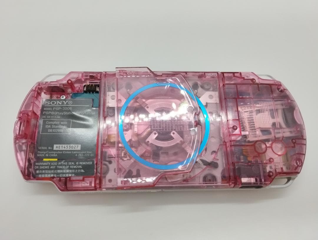 PSP 3000 すぐ遊べるセット【美品・カスタム】スケルトン　ピンク