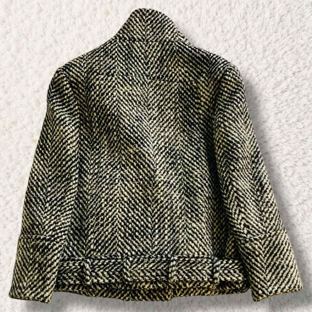 CELINE セリーヌ ツイードコート　ベルト付　ツイードスカート　セットアップ