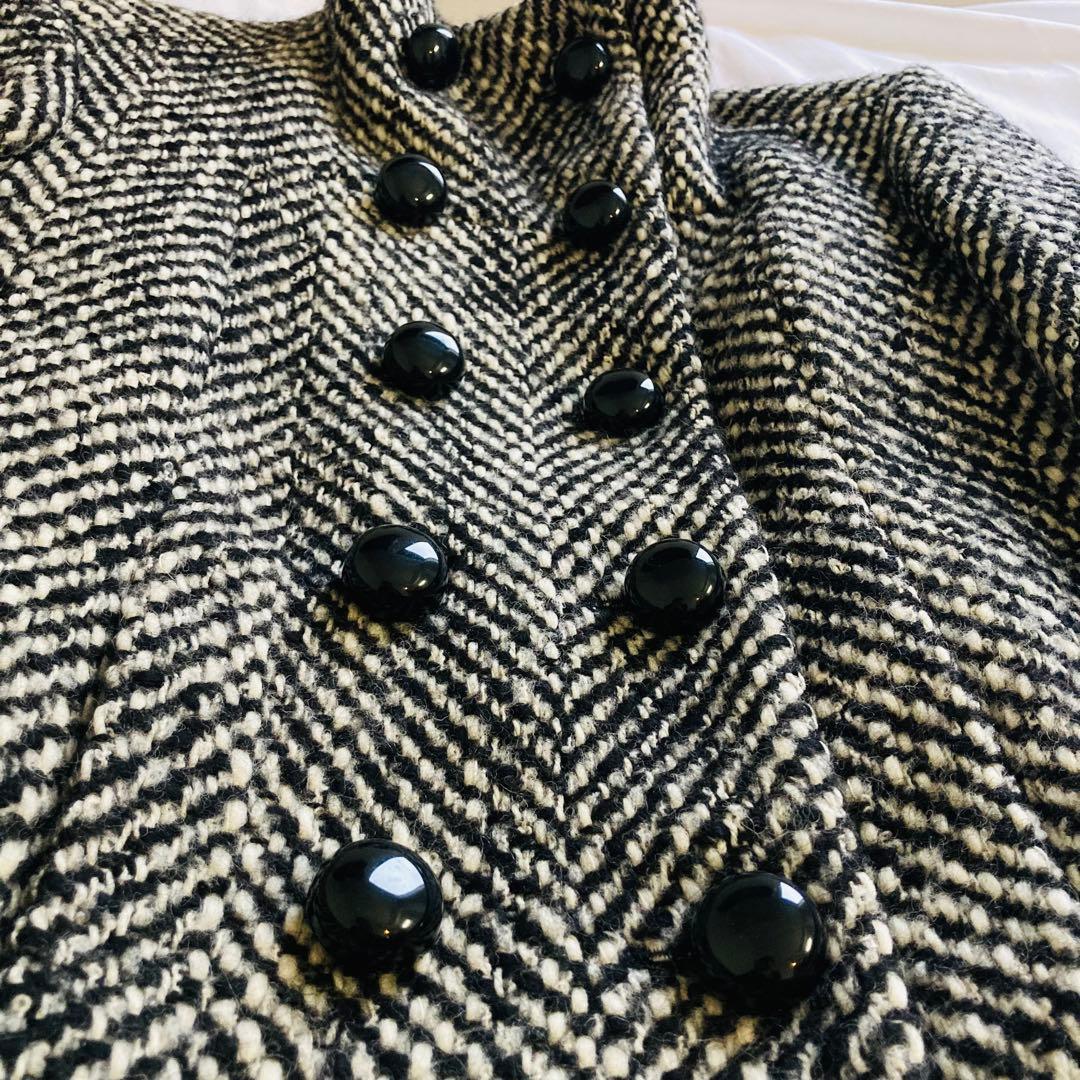 CELINE セリーヌ ツイードコート　ベルト付　ツイードスカート　セットアップ