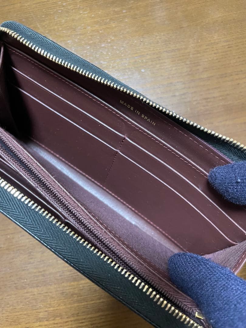 【ジャンク・付属品完備】シャネル 長財布 マトラッセ キャビアスキン 黒