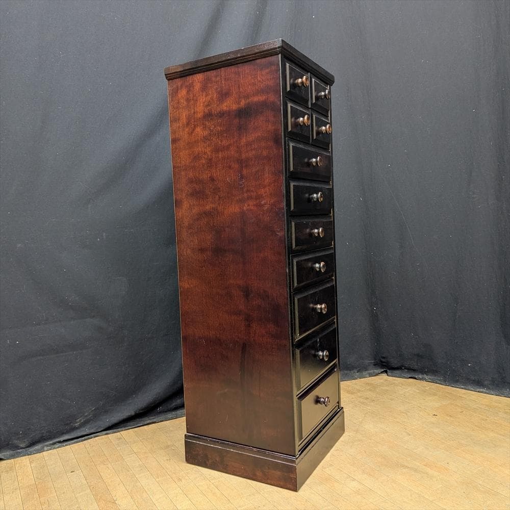 民芸家具　整理箪笥　タンス　たんす　チェスト　引き出し　ドロワー　ハイチェスト