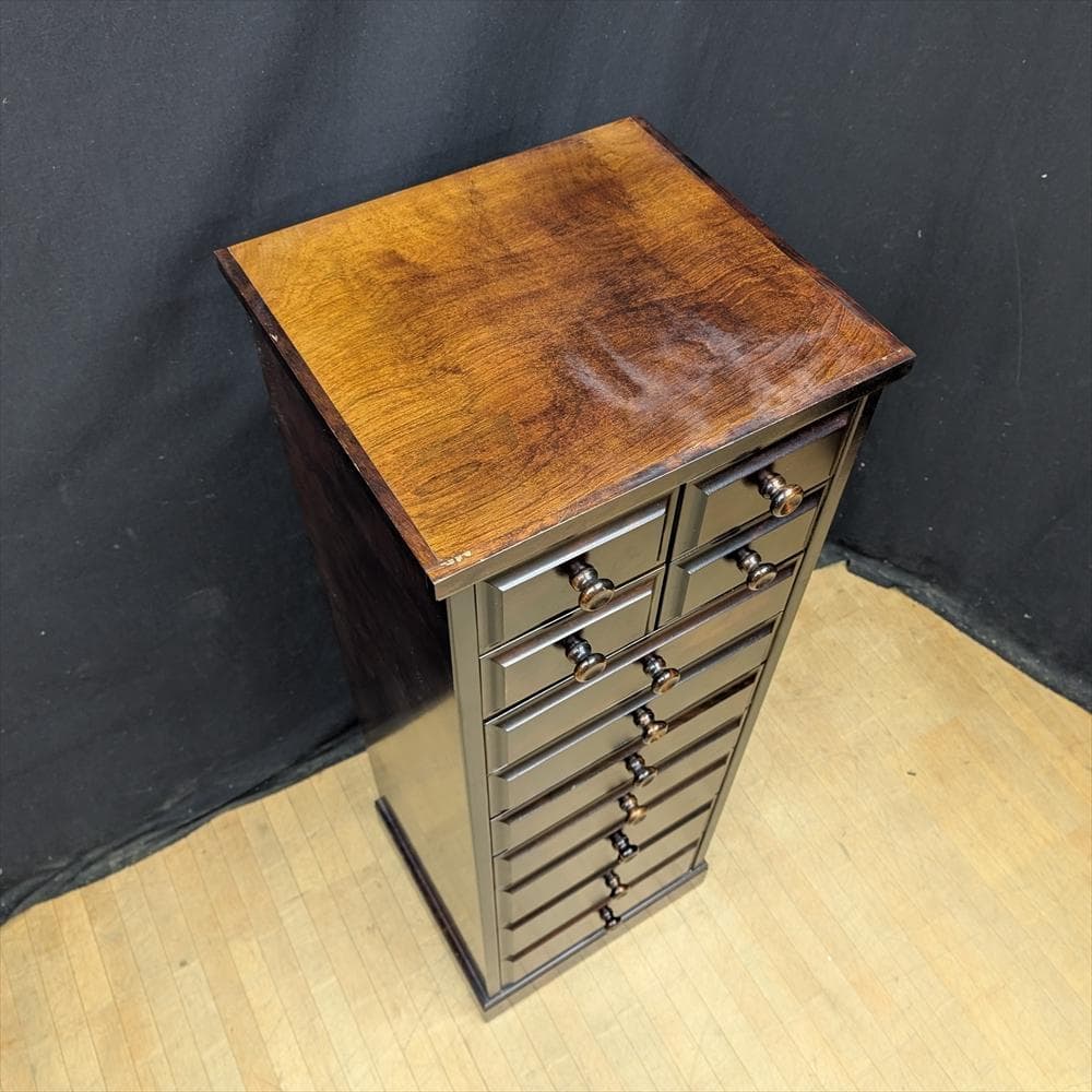 民芸家具　整理箪笥　タンス　たんす　チェスト　引き出し　ドロワー　ハイチェスト