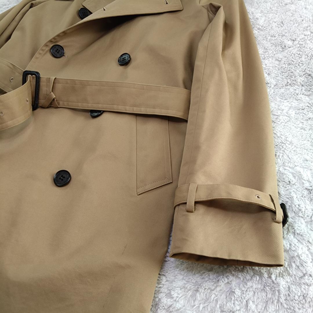 HYKE ベージュ トレンチコート Ｌ相当　ベルト　ライナー付　ロング丈　日本製