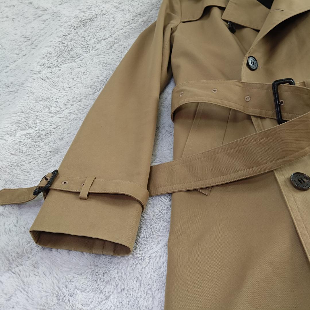HYKE ベージュ トレンチコート Ｌ相当　ベルト　ライナー付　ロング丈　日本製
