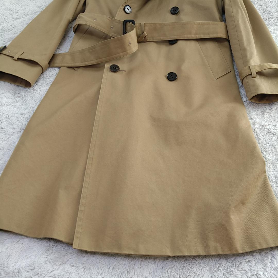 HYKE ベージュ トレンチコート Ｌ相当　ベルト　ライナー付　ロング丈　日本製