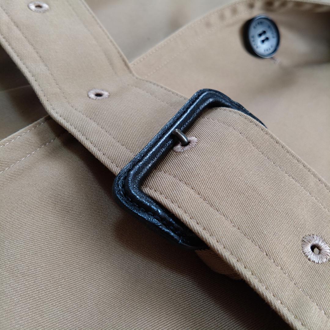 HYKE ベージュ トレンチコート Ｌ相当　ベルト　ライナー付　ロング丈　日本製