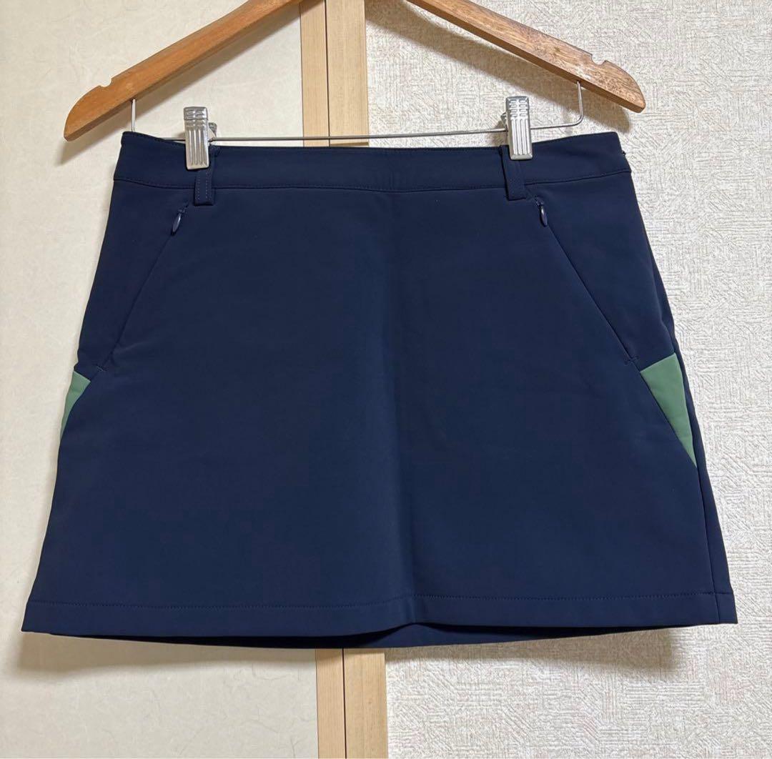 テーラーメイド　ゴルフ　中綿ジャケット　裏起毛厚手スカート　2点　L\M 紺色