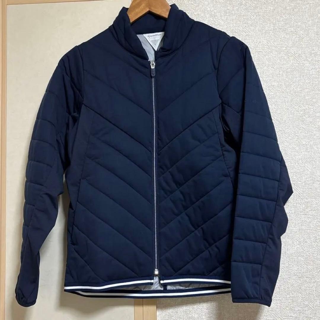 テーラーメイド　ゴルフ　中綿ジャケット　裏起毛厚手スカート　2点　L\M 紺色