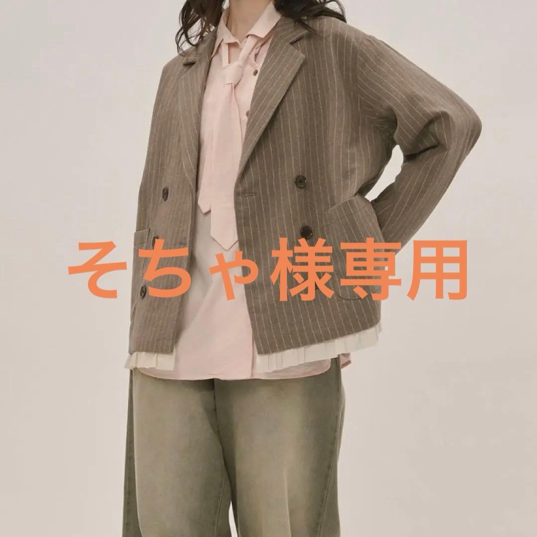 【新品タグ付き】フリルレイヤードデザインジャケット