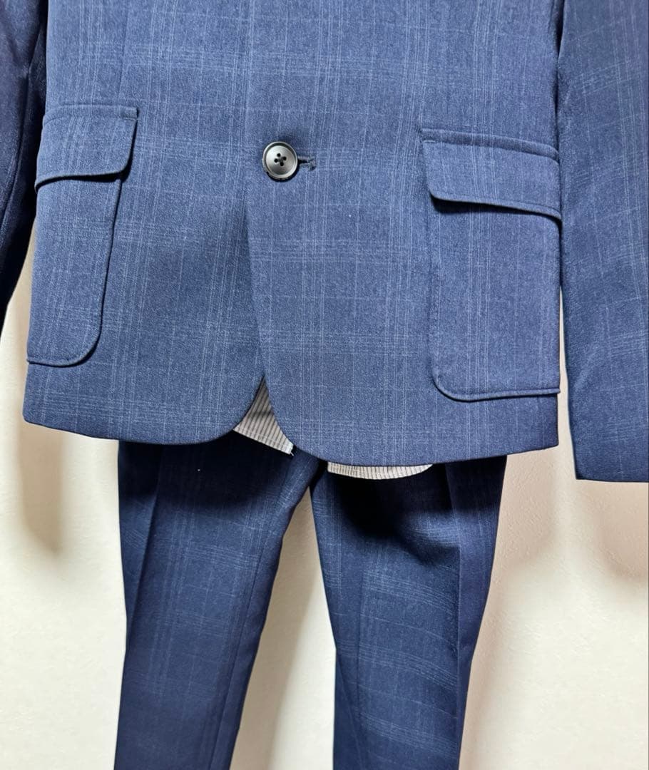 男の子のスーツ 140cm☆1度着用のみの美品 入学式 卒業式 結婚式など 紺色