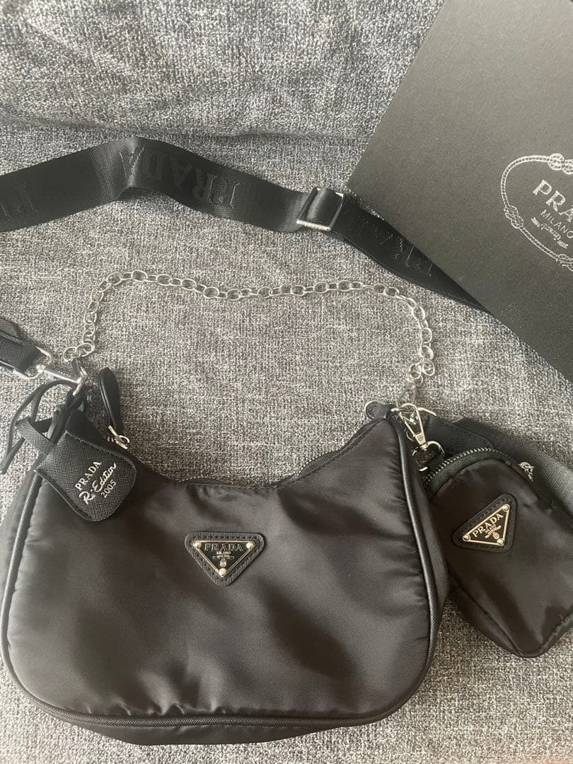 PRADA チェーン 2way ショルダーバッグ ノベルティ 即日発送