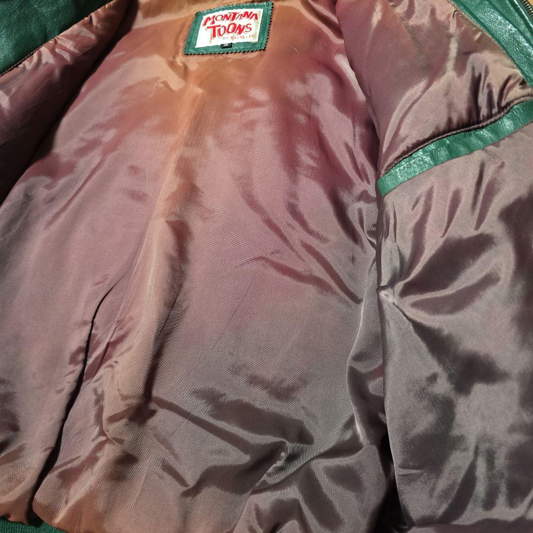 オークランド・アスレチックス ルーニー・テューンズ　スタジャン　レザー　刺繍