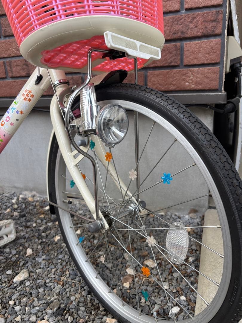 【引取り限定】ブリヂストン子供用自転車 ピンク白　値下げしました！14500円