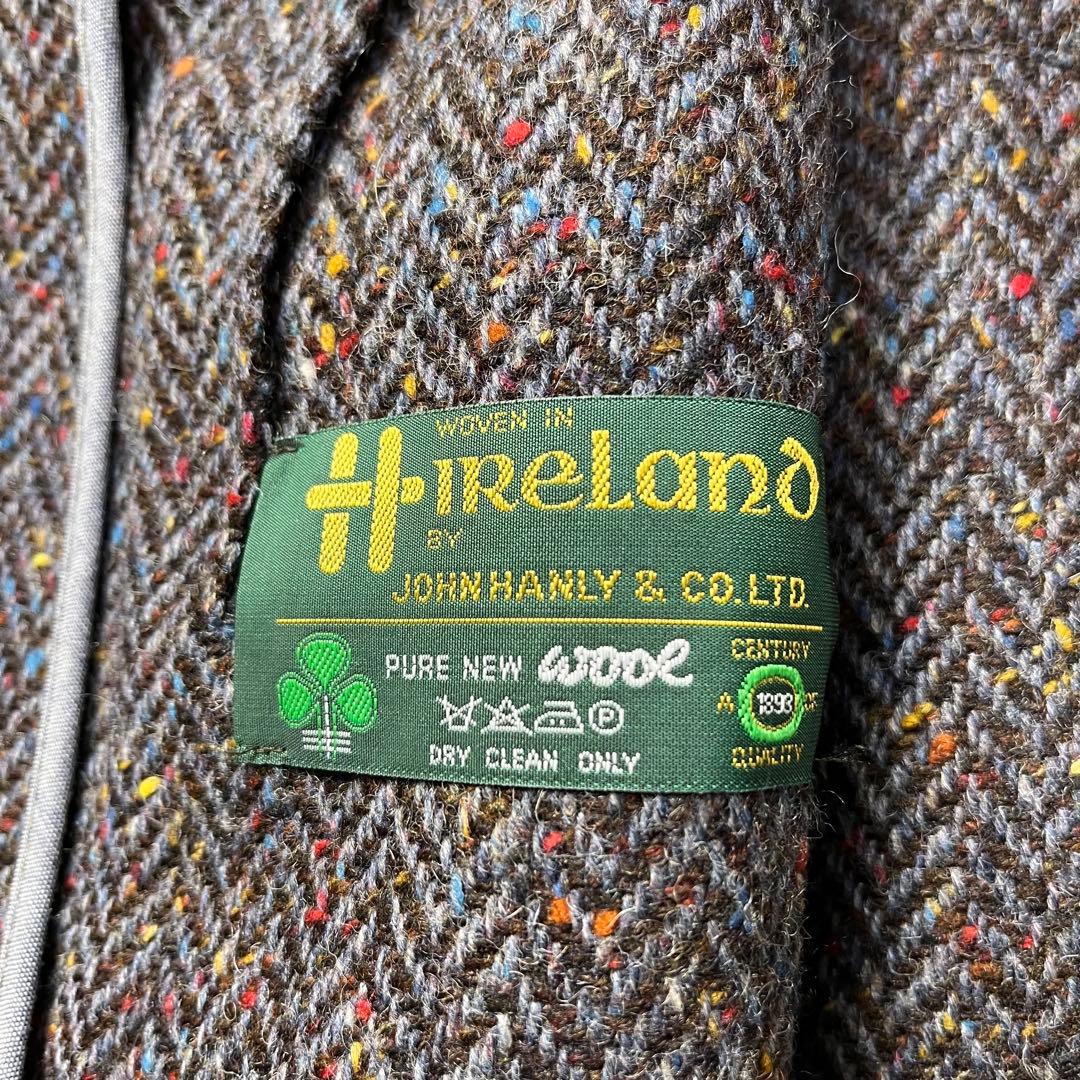 【美品】altea テーラードジャケットHirelano生地 ヘリンボーン 46