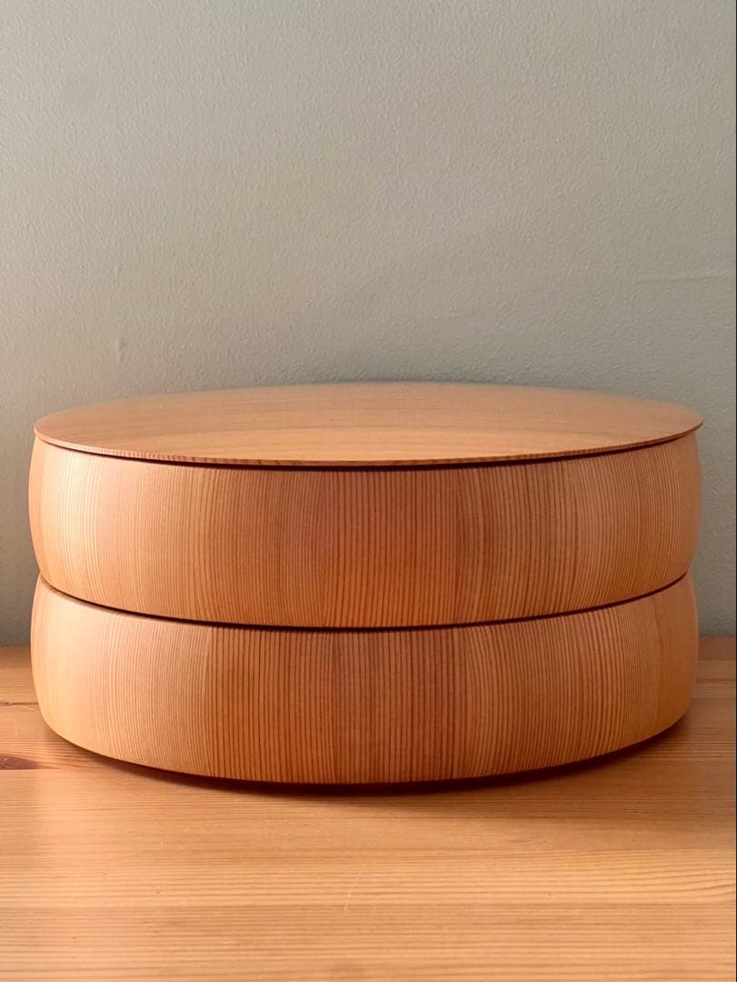 樽冨かまた 秋田杉 丸重 二段　重箱 お弁当箱　樽富　鎌田　通販生活　アクタス