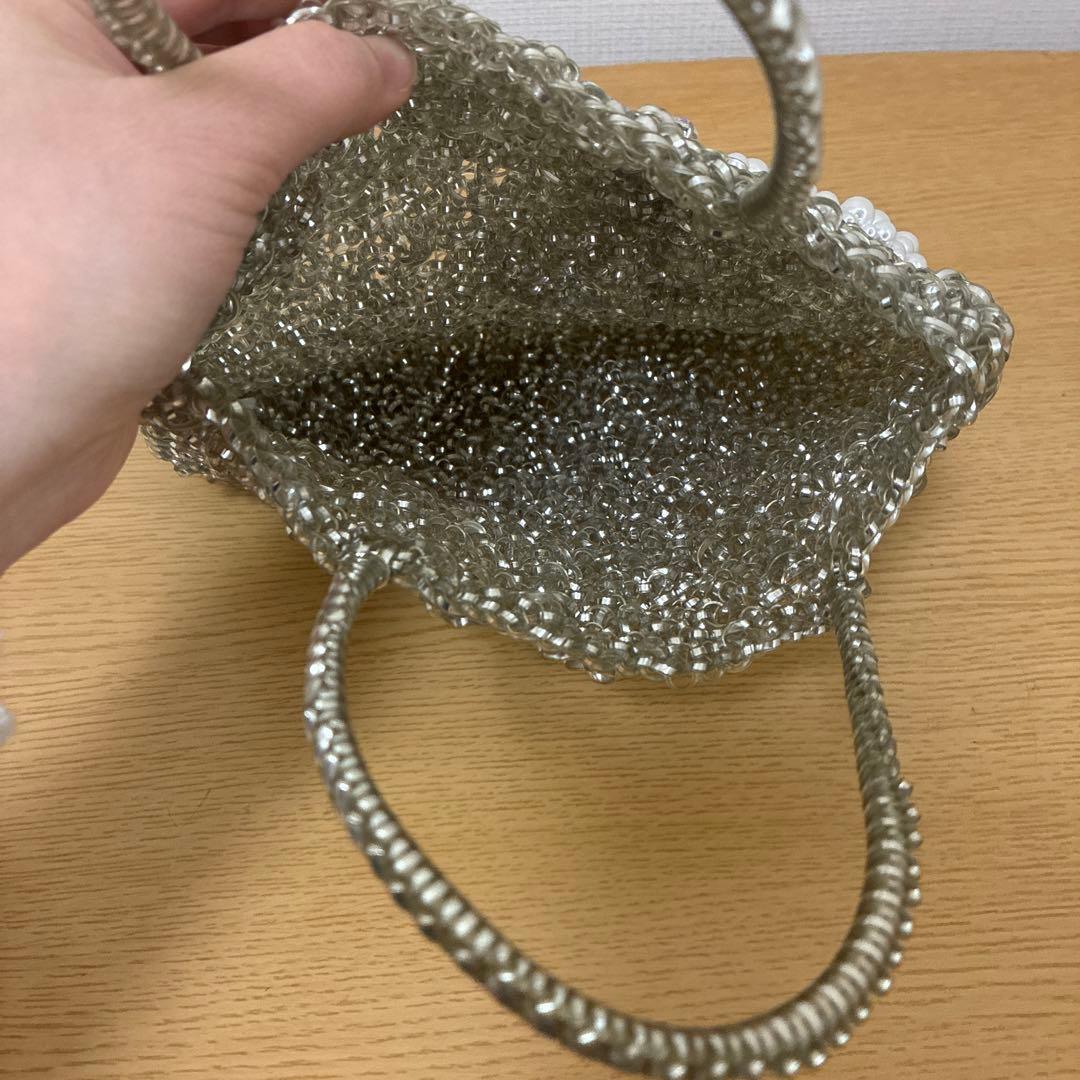 アンテプリマ　ワイヤーバック　シルバー　リボン