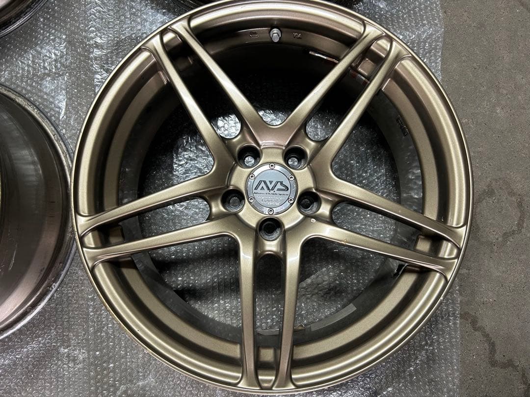 AVS モデル5 17×7J +35 PCD100ブレンボ 対応 4本セット