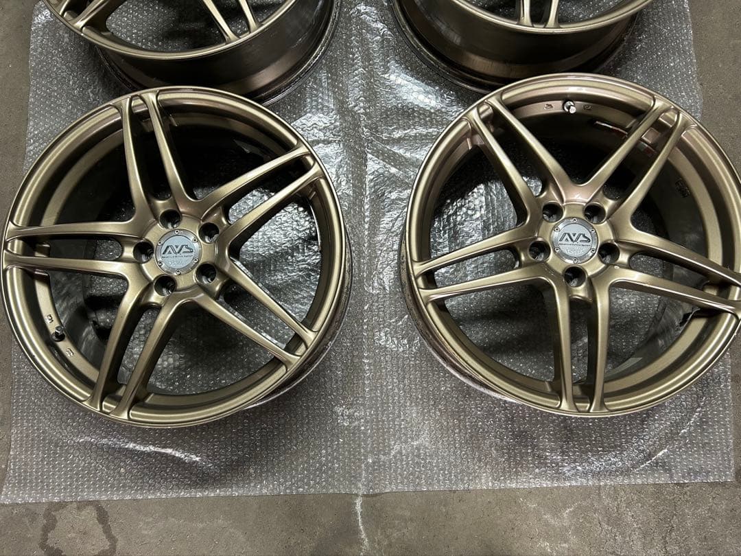 AVS モデル5 17×7J +35 PCD100ブレンボ 対応 4本セット