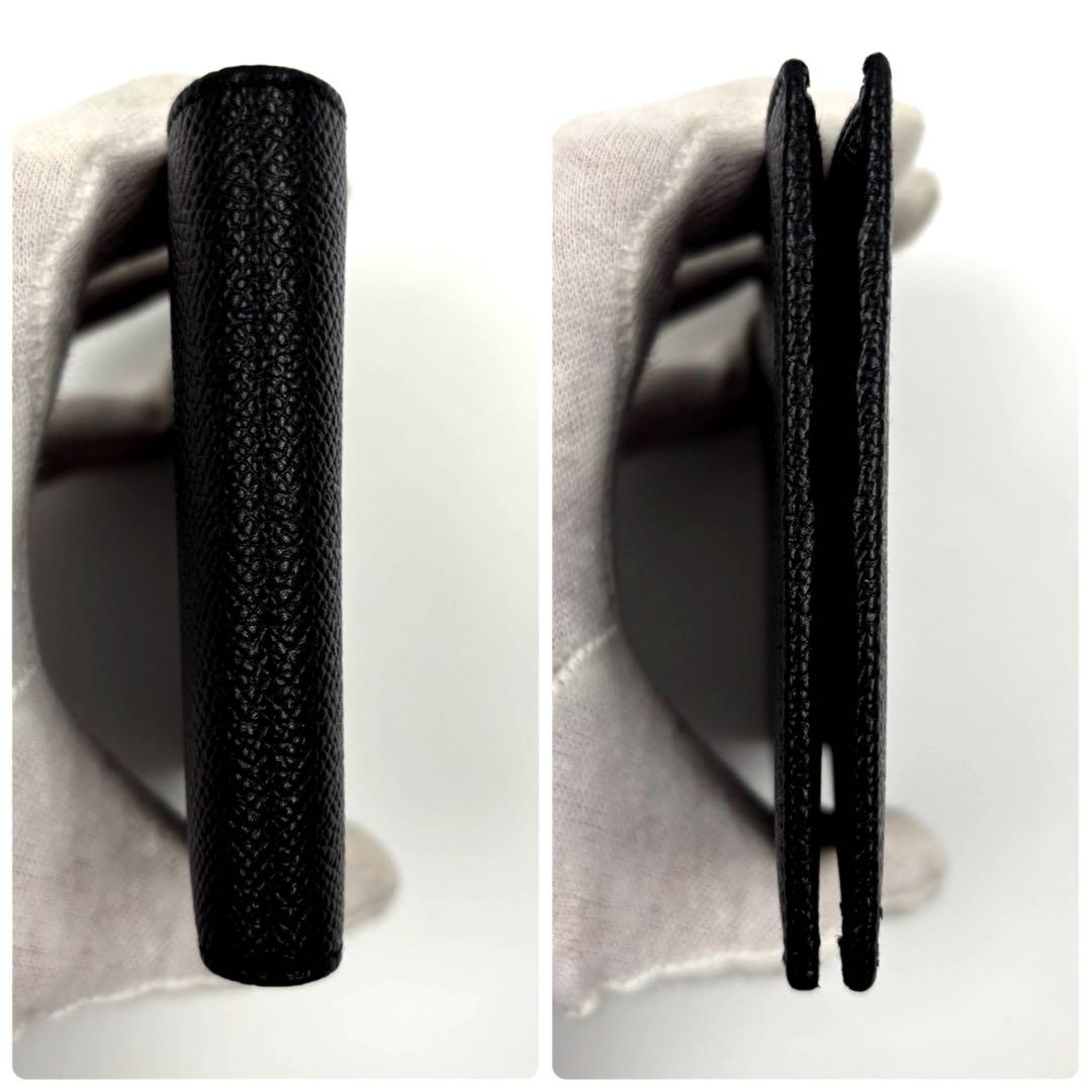 ✨新品未使用✨　BVLGARIブルガリ　二つ折り財布　レザー　ブラック　札入れ