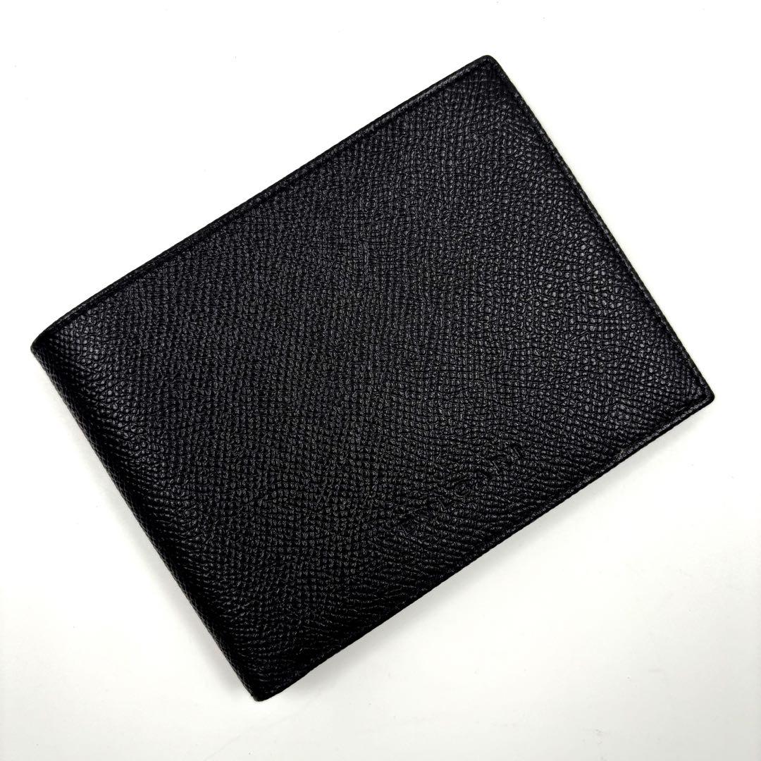 ✨新品未使用✨　BVLGARIブルガリ　二つ折り財布　レザー　ブラック　札入れ
