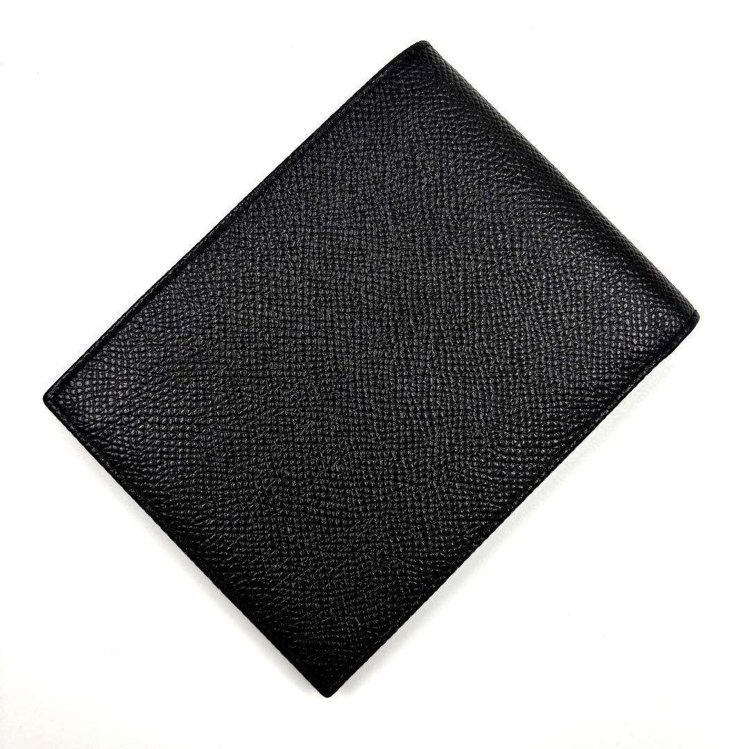 ✨新品未使用✨　BVLGARIブルガリ　二つ折り財布　レザー　ブラック　札入れ