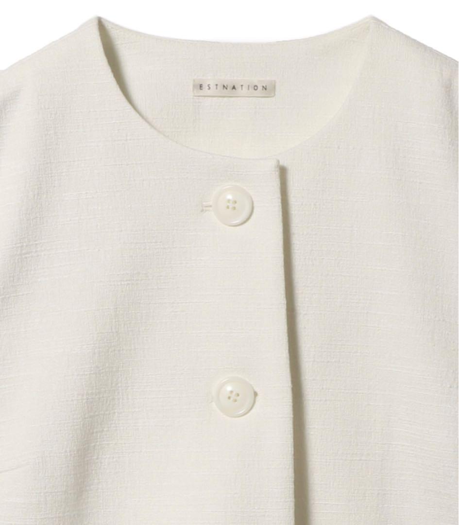 ESTNATION カーブヘムショートジャケット